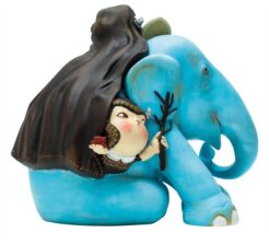 The Hiding Men and the Elephant 20cm