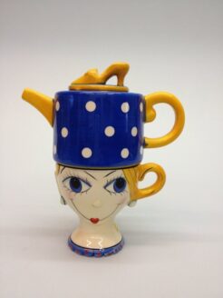 Tea for one blonde girl