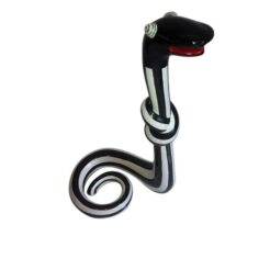 Standing Snake Medium black/white