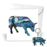 Cart & Keyring vincents's cow Kunst en Kadootjes
