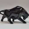 Stier Glans zwart Medium Kunst en Kadootjes