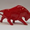 Stier rood Medium Kunst en Kadootjes