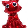 Balloon Cat rood metallic Kunst en Kadootjes