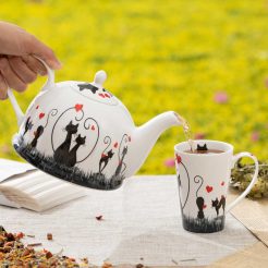 Theepot love cats Kunst en Kadootjes