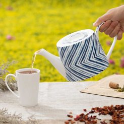 Mok strepen blauw Kunst en Kadootjes