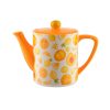 Theepot oranges Kunst en Kadootjes