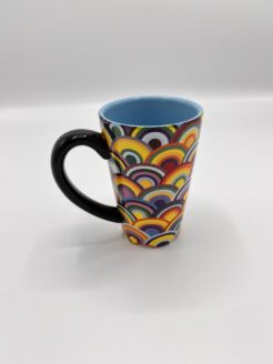 Mug avec différents arcs-en-ciel (bleu)