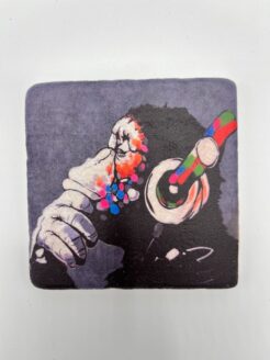 Banksy Tuile 'DJ Monkey'