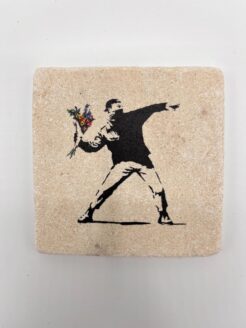Banksy Tuile 'Flowerthrower'