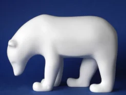 Pompon "Ours Brun" (blanc)