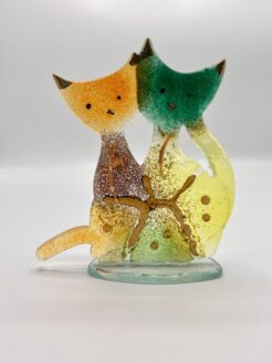Couple de chats moyen - Automne