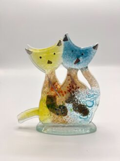 Couple de chats petit - Hydra Lime
