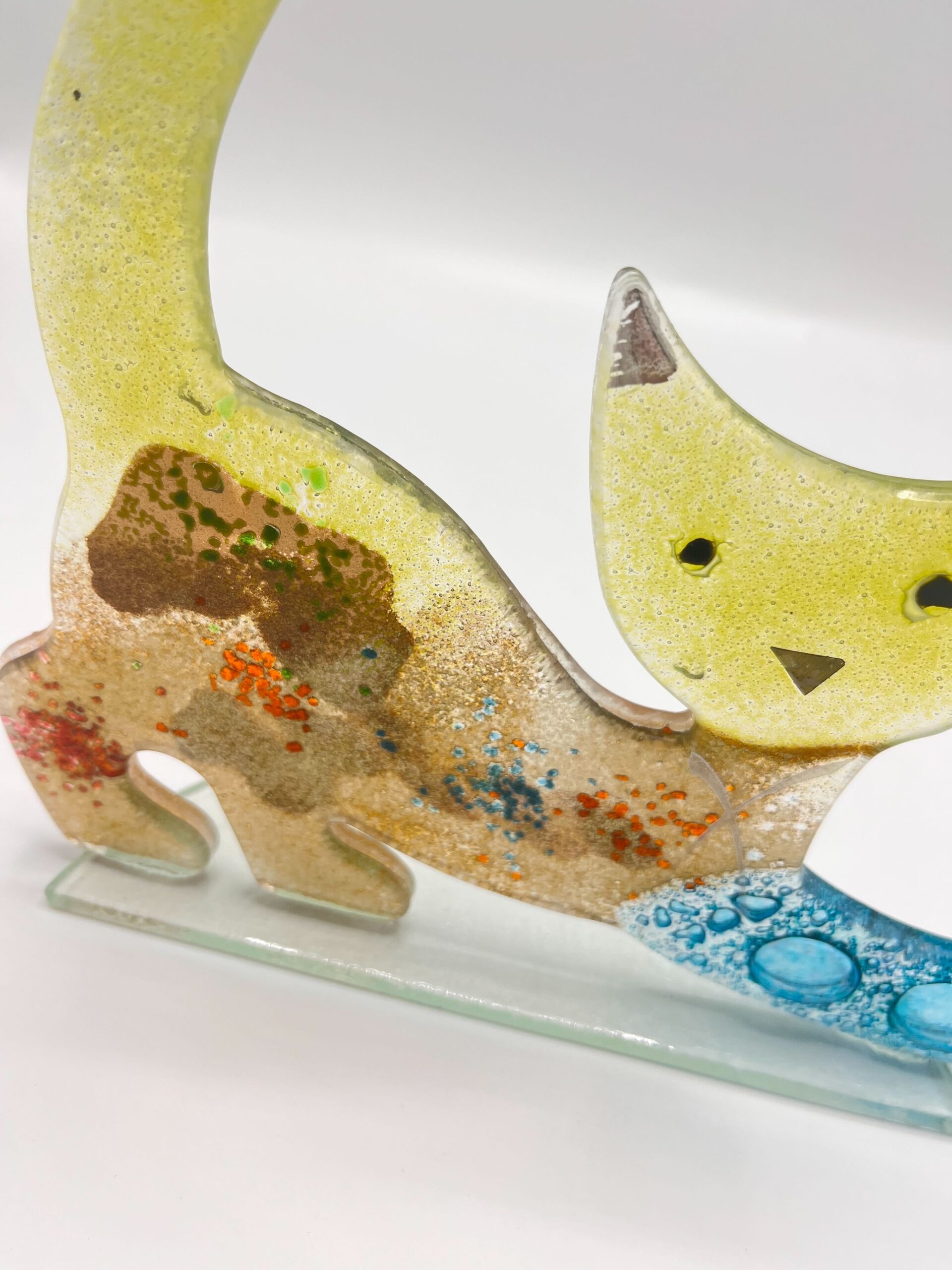 Chat couché grande - Hydra Lime – Image 2