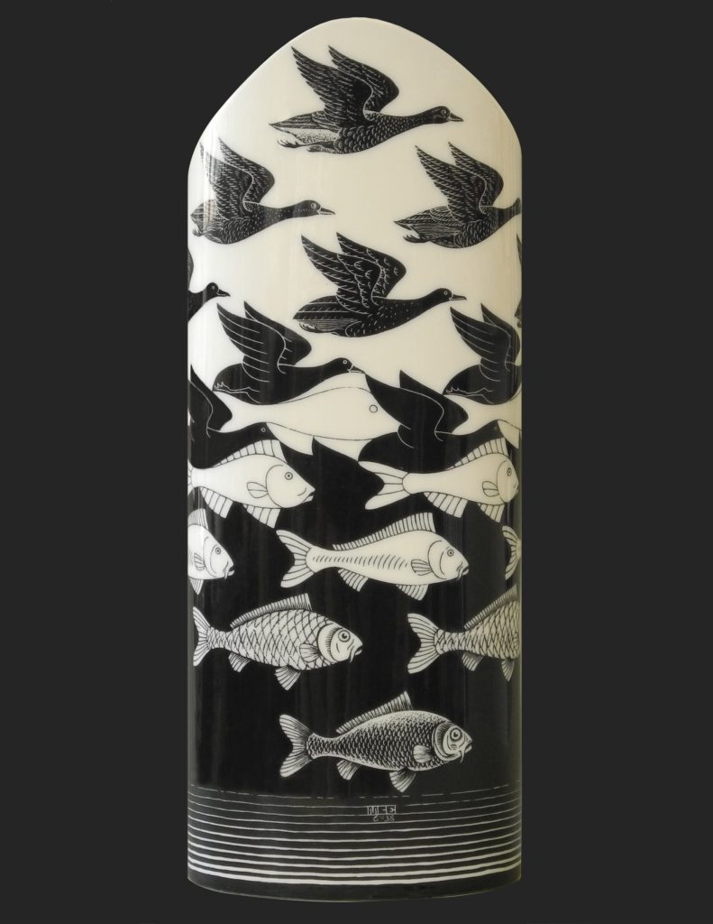 Vase Escher « Ciel et Eau »