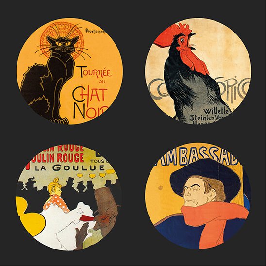 Dessous de verre Paris