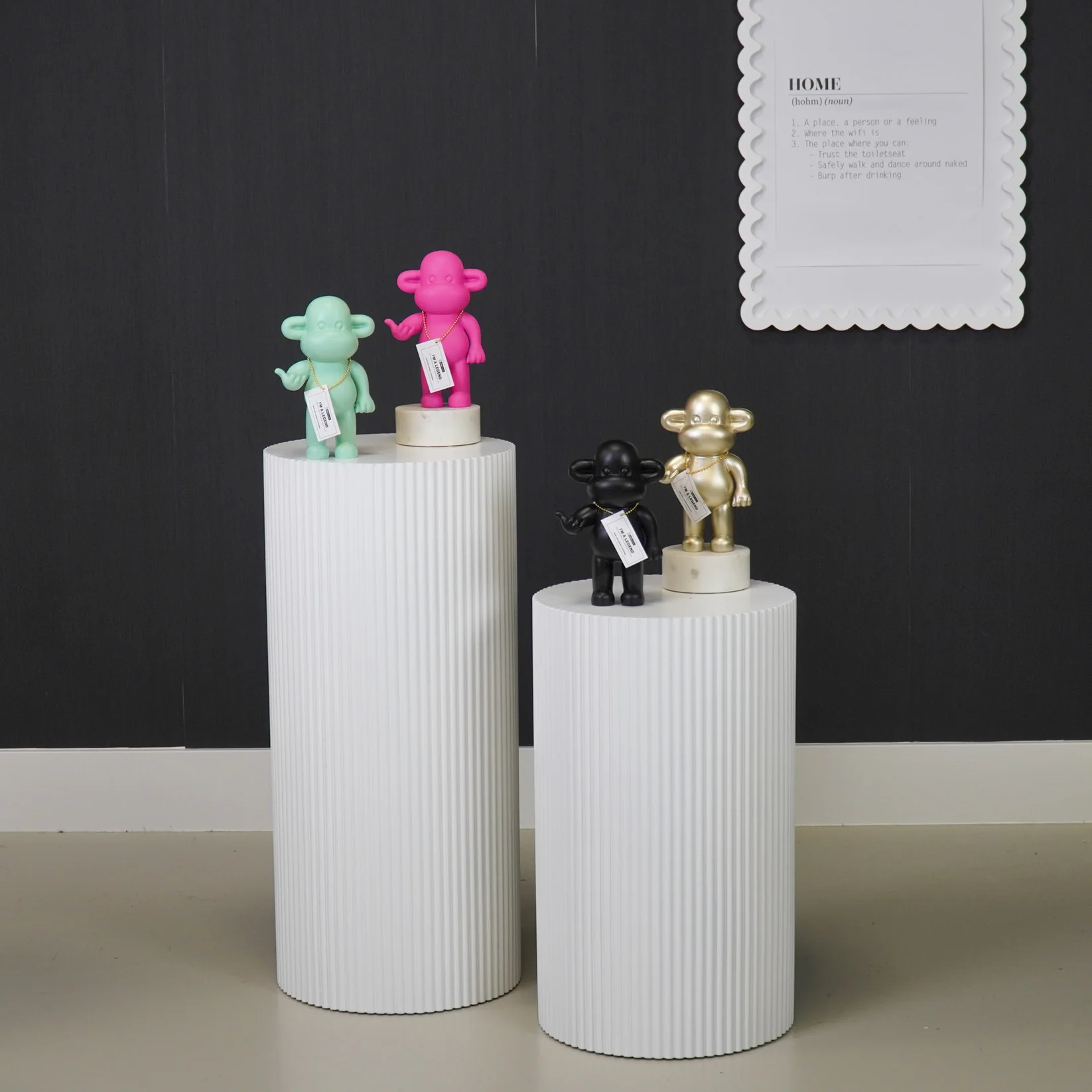 Hang Loose Aap The Legend - Polyresin - Zwart - 11x7x19cm – Image 14