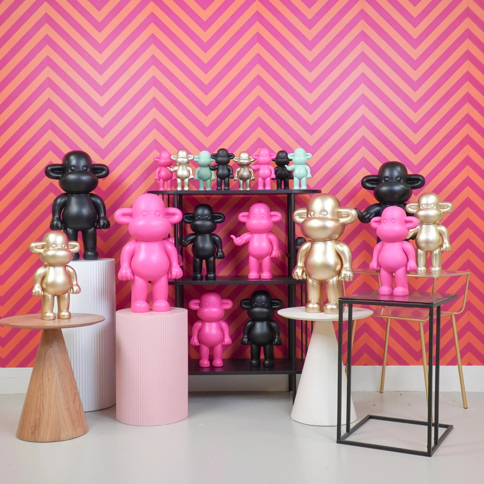 Hang Loose Aap The Legend - Polyresin - Zwart - 11x7x19cm – Image 15