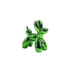 Balloon Dog vert métallisé 20x9x19