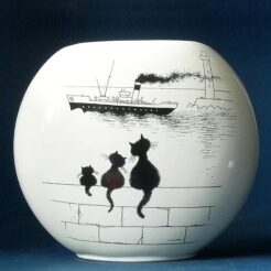 Dubout Vaas - Le trio (ovaal)