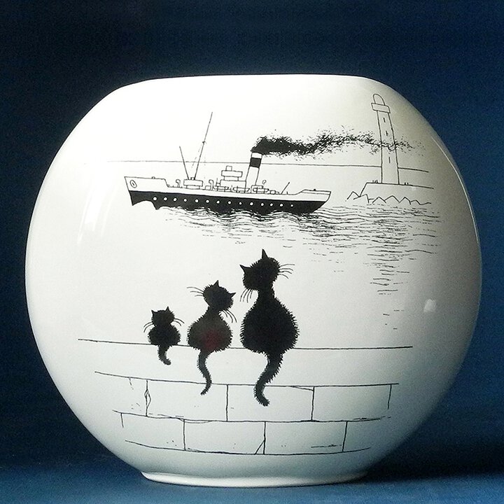 Dubout Vaas - Le trio (ovaal)