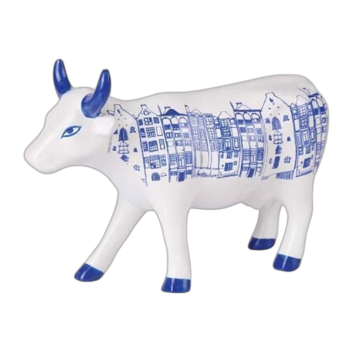 CowParade - Amsterdam Cow ( medium ceramic)