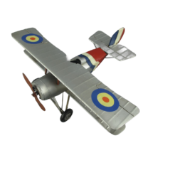 Avion à impériale argenté