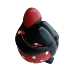 Ballerine assise rouge petite