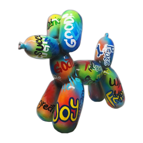 Balloon Dogs - Ballon Chien Graffiti Petit