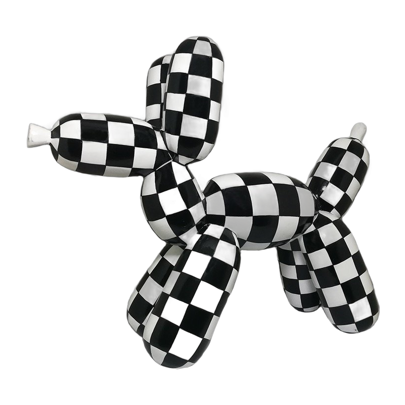 Balloon Dogs - Ballon Chien Noir/blanc