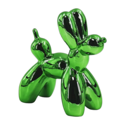 Balloon Dog vert métallisé 20x9x19