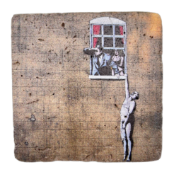 Banksy Tuile ‘Well Hung Lover’