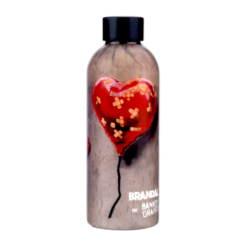 Bouteille d’eau double Graffiti de Banksy 500 ml – Cœur bandé