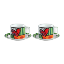 Britto Cappuccino Cup set “Cœur”