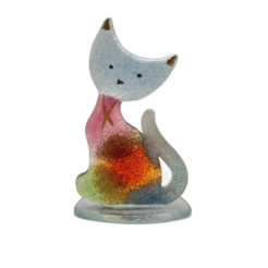 GaDecoGlass - Chat en verre petit – Ritmo