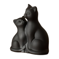 Chats en céramique (noir)