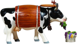 Clarabelle the Wine Cow (medium resin)