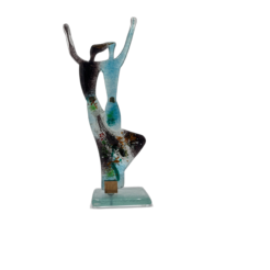 GaDecoGlass - Couple Jazz Noir & Turquoise