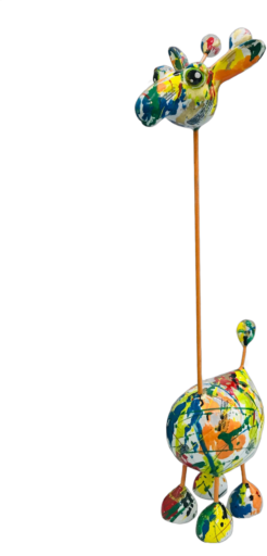 Crazy Giraffe “Decoupage” Medium
