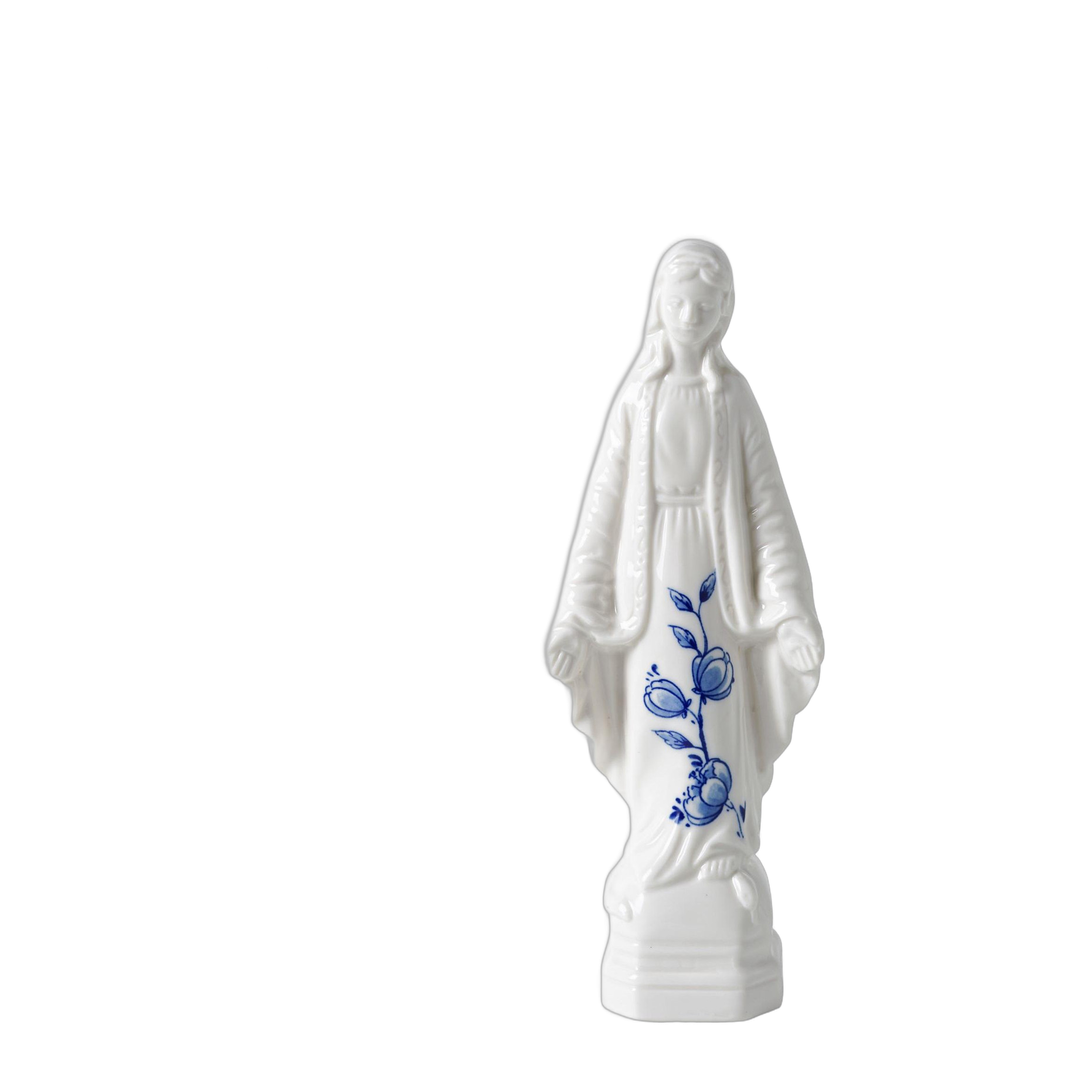 Decoratiebeeld Madonna – Delfts blauw – Keramiek – 21 cm