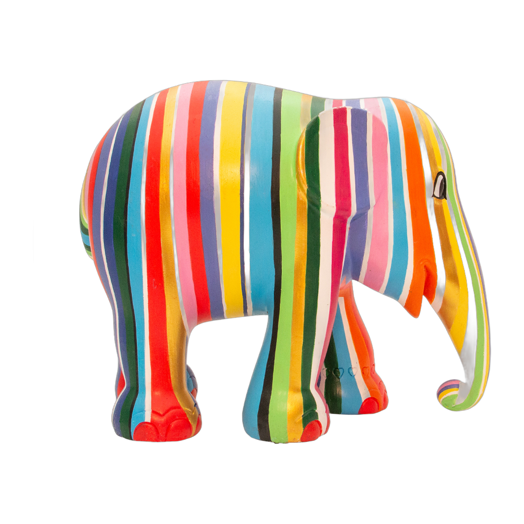 Elephant Parade - Ms. Stripey 10cm