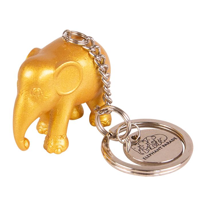 Porte-clés Elephant Parade – Or métallisé