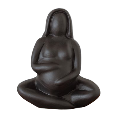 Femme enceinte en céramique (noir)