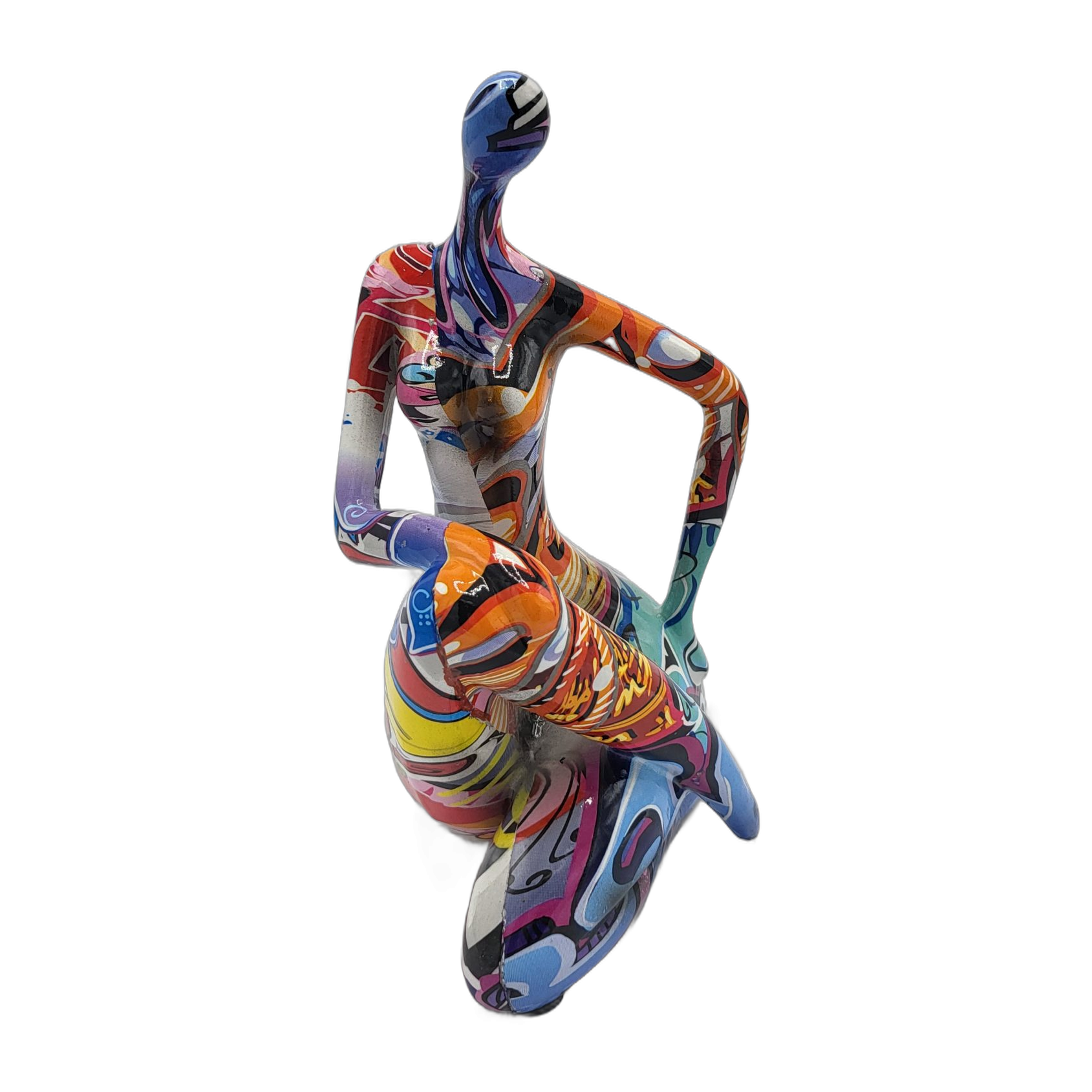 Femme « Street Art » (jambe droite sur gauche) version 2
