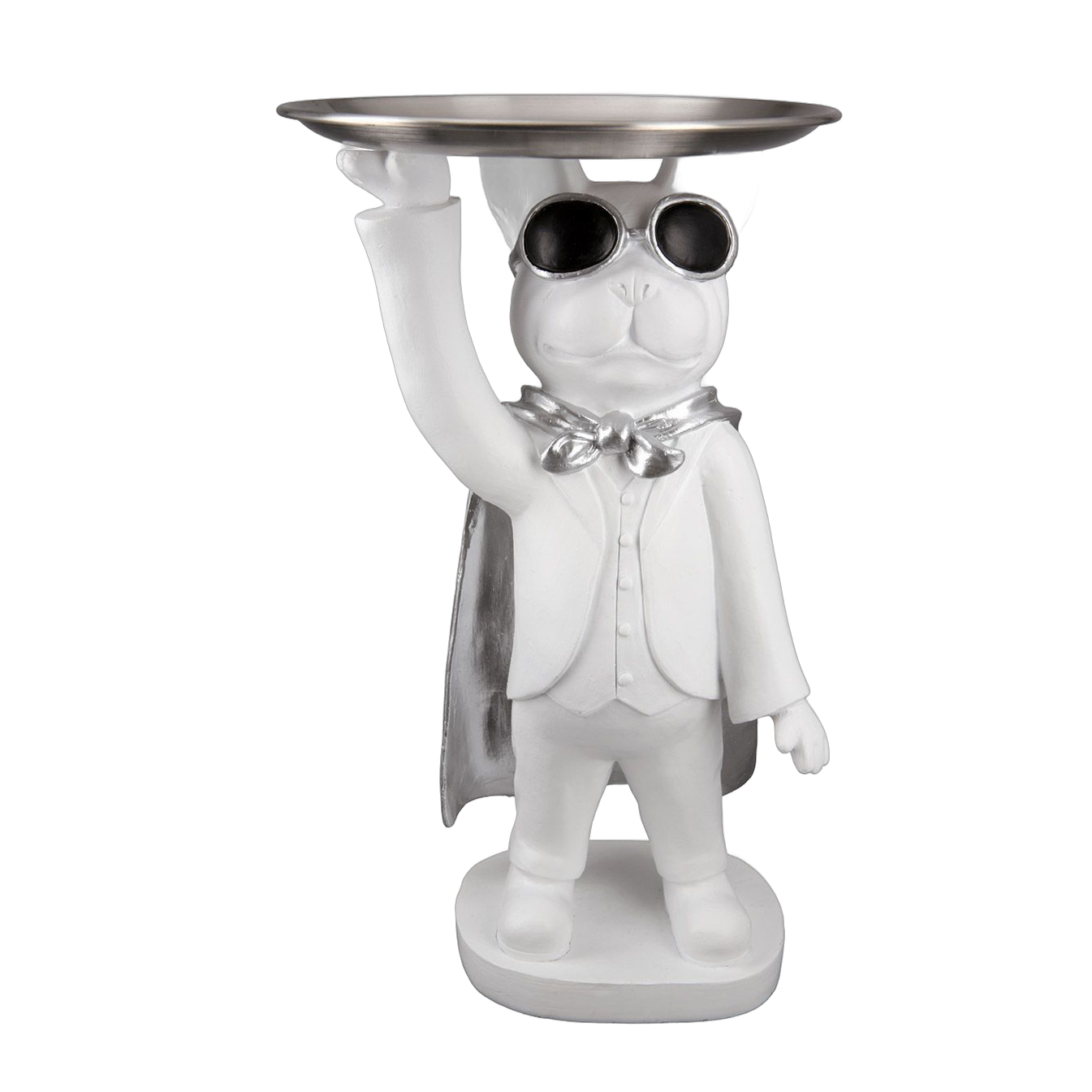 Figurine de chien blanc “Hero Dog” avec bol