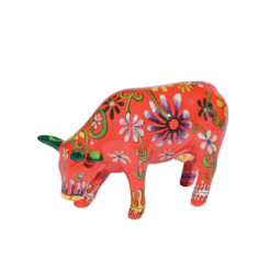 Flower Lover Cow (medium ceramic)