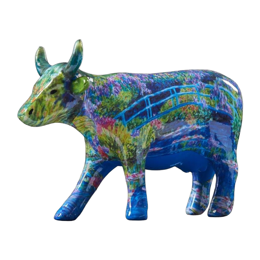 CowParade - Giverny Cow (medium ceramic)