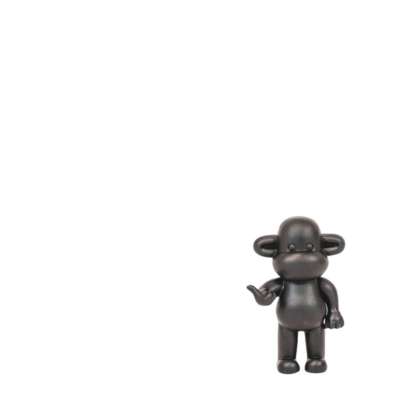 Hero - Hang Loose Monkey The Legend – Polyrésine – Noir – 11 x 7 x 19 cm