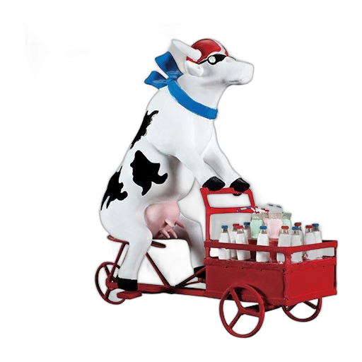 CowParade - Lait Triporteur (medium resin)