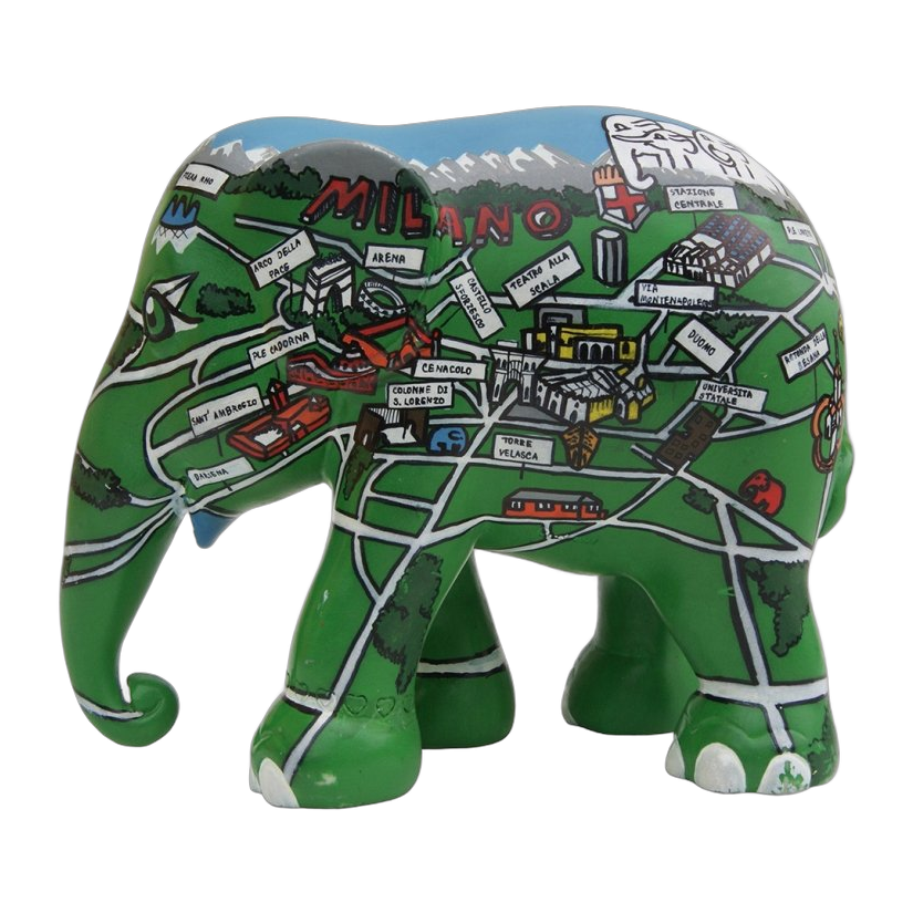 Elephant Parade - Mappa Milano