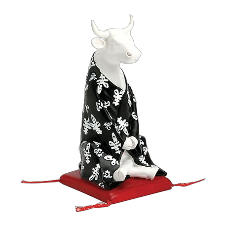 CowParade - Meditating Cow (medium resin)